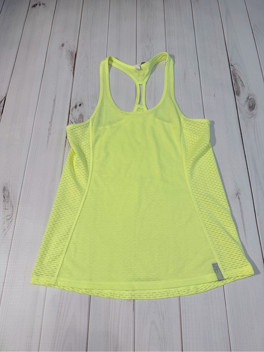 Under Armour Neon Yellow Racerback Tank Top